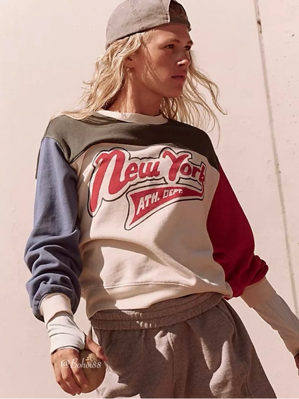 NWT Free People New York Athletic Department Crew